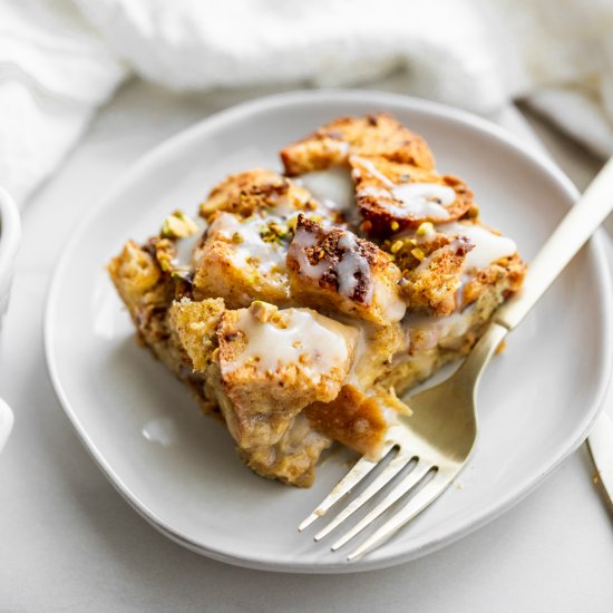 White Chocolate Chai Bread Pudding