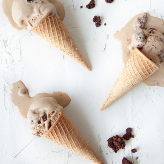 Coffee and Brownie Ice Cream