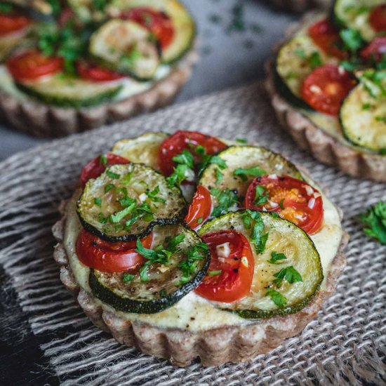 Zucchini and Tomato Tartlets