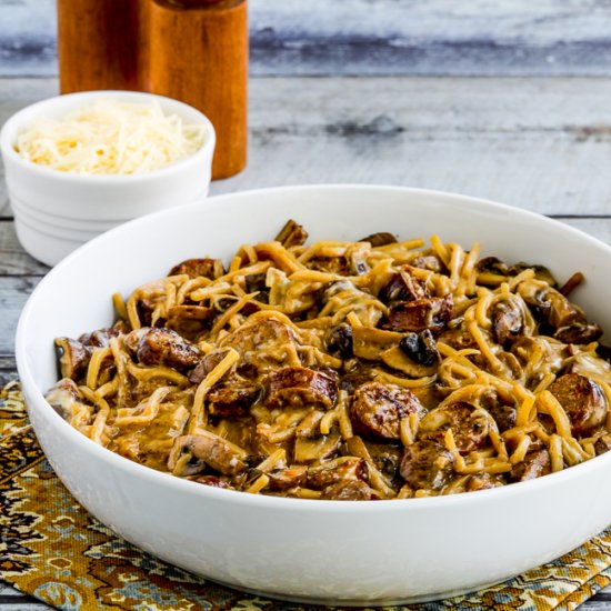 Pasta with Sausage and Mushrooms