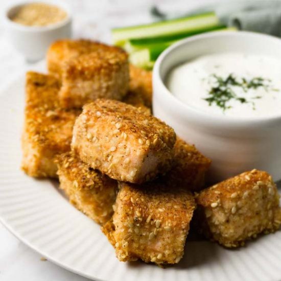 Salmon nuggets