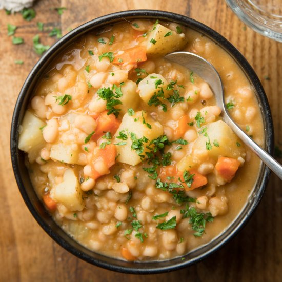 Smoky Navy Bean Soup