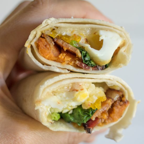 Homemade Breakfast Burrito Wraps