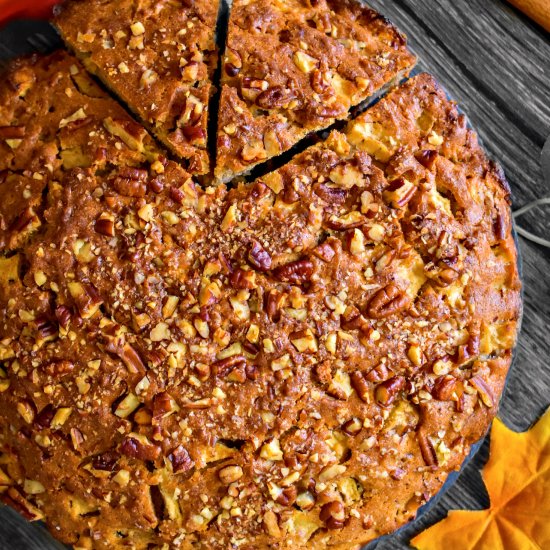 Brown Butter Apple Cake with Pecans