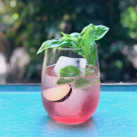 Basil Plum Cocktail