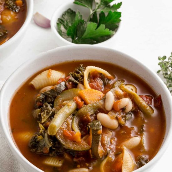 Italian Minestrone Soup Recipe.