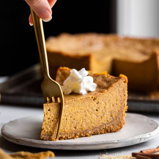 Vegan Pumpkin Cheesecake