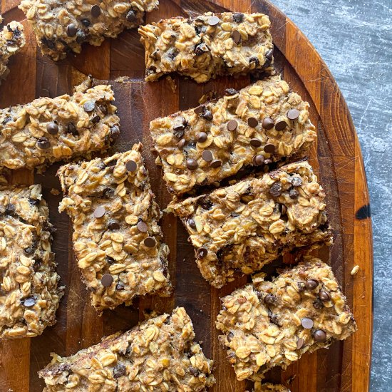 Healthy Banana Oatmeal Bars