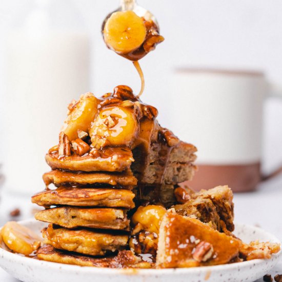 Bananas Foster Pancakes