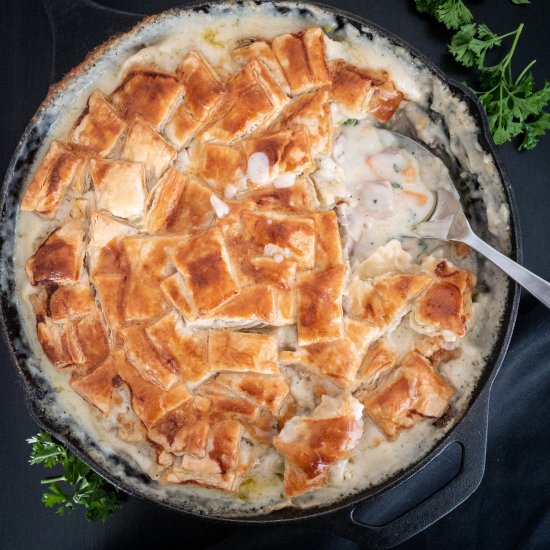 Turkey Pot Pie with Puff Pastry