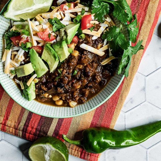 Next-Level Vegan Chili