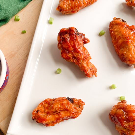 Air Fryer Spicy BBQ Wings