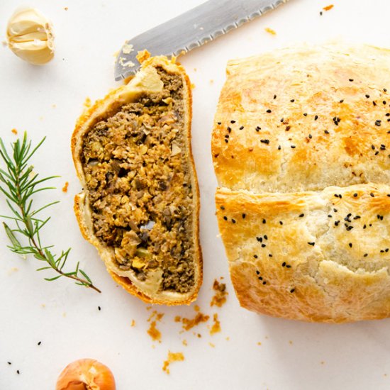 Vegan Wellington with Puff Pastry