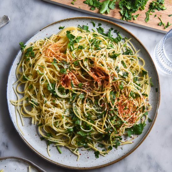 FODMAP friendly aglio e olio