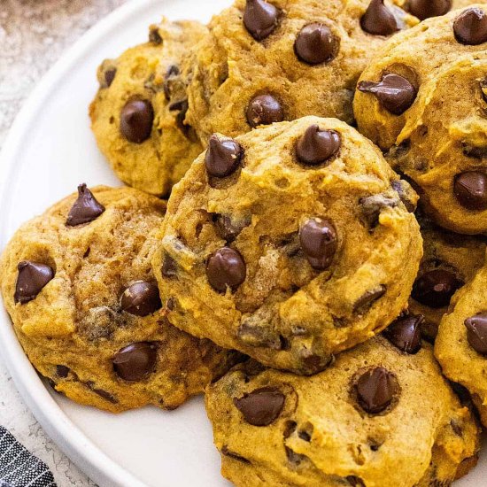 Pumpkin Chocolate Chip Cookies