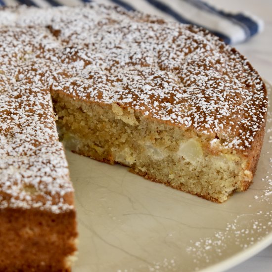 Almond Flour Pear Cake