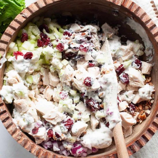 Cranberry Pecan Chicken Salad