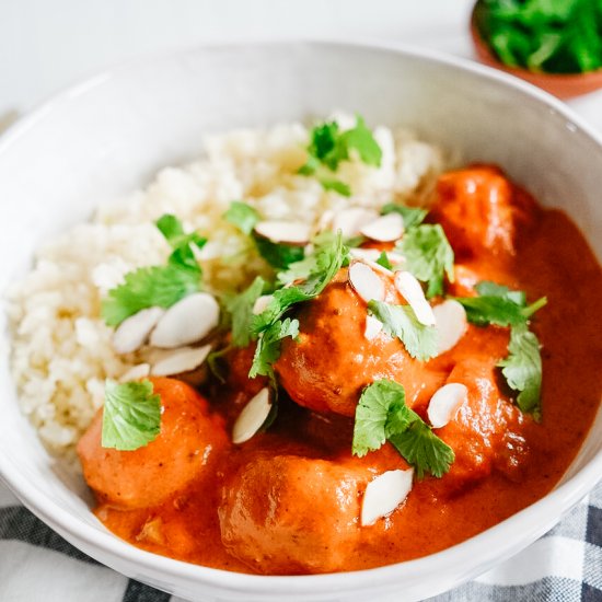 Spicy Butter Chicken Meatballs