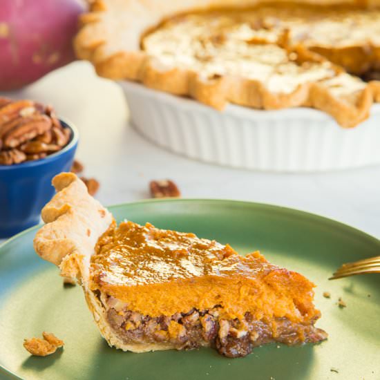 Sweet Potato Maple Pecan Pie