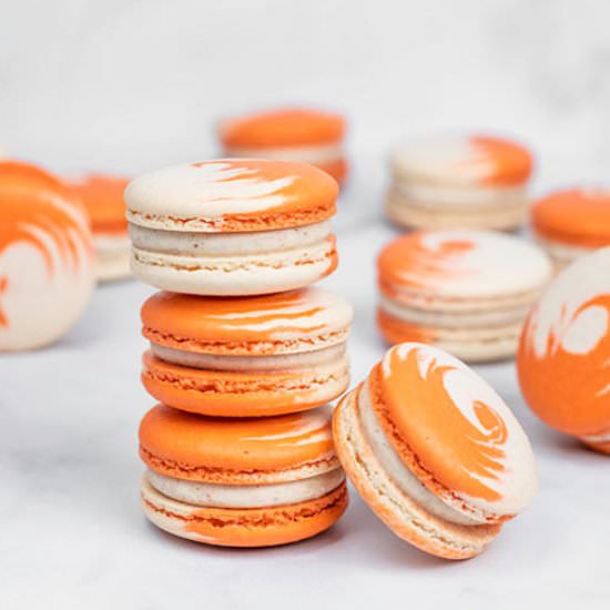 Pumpkin Cheesecake Macarons