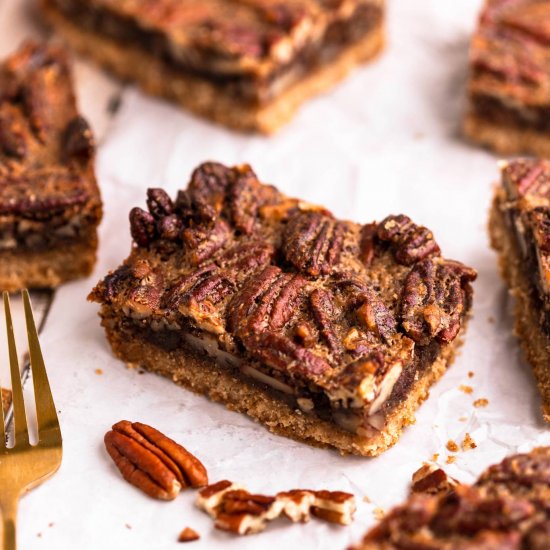 Easy Vegan Pecan Pie Bars