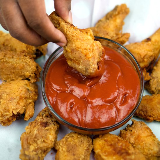 Homemade Crispy Fried Chicken Wings