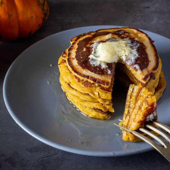 How to make Vegan Pumpkin pancakes