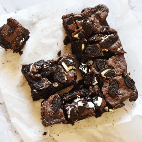 Fudgy Oreo Brownies