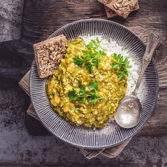 Sweet Potato & Cabbage Dhal