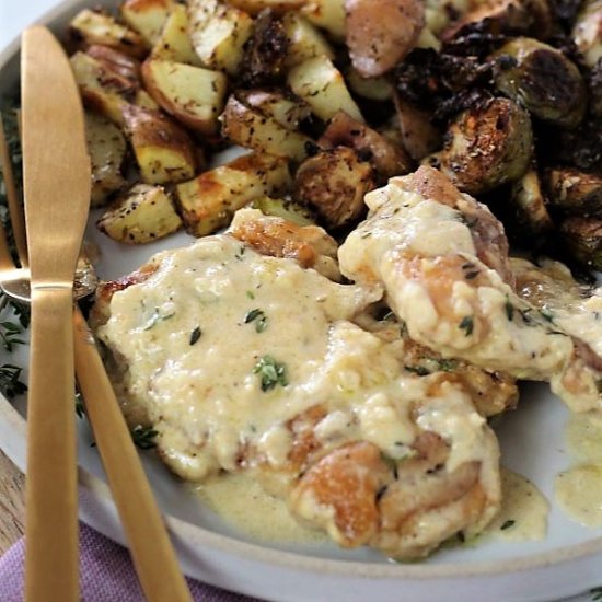 Creamy Dijon Parmesan Chicken