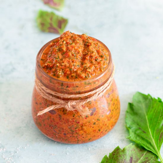 Roasted Red Pepper Pesto Recipe