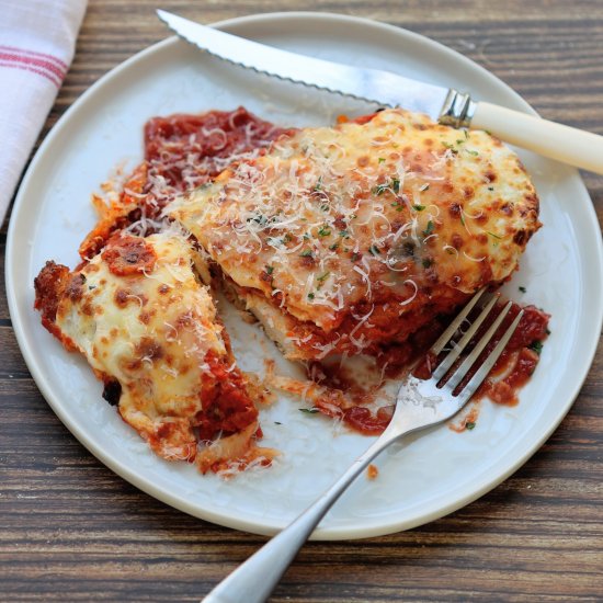 Easy Crispy Chicken Parmesan