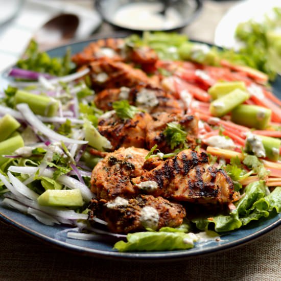 Chicken tikka salad