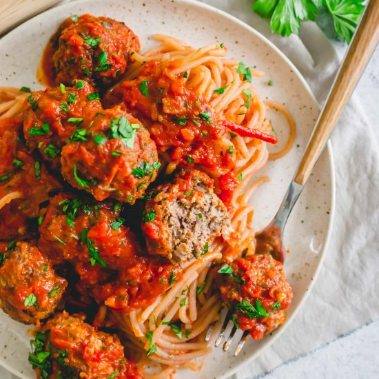 Baked Venison Meatballs