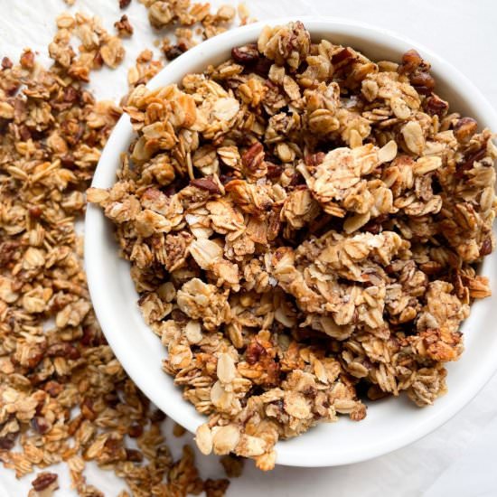 Healthy Maple Pecan Granola