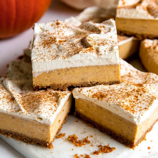 Pumpkin Cheesecake Bars