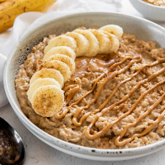 Peanut Butter Banana Oatmeal