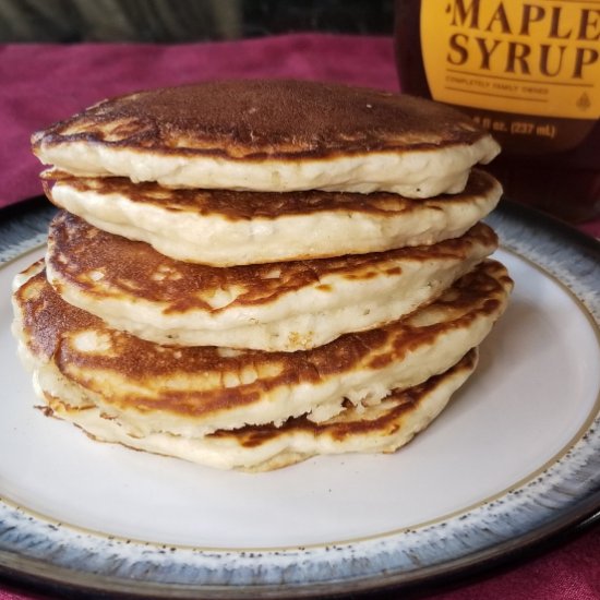 Fluffy homemade pancakes