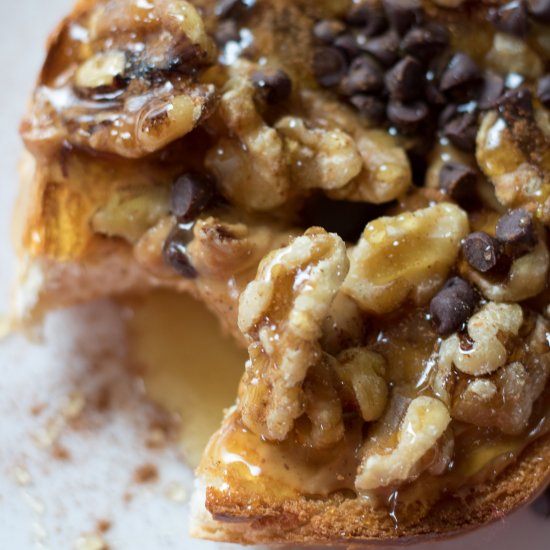 Bagel with Honey Peanut Butter