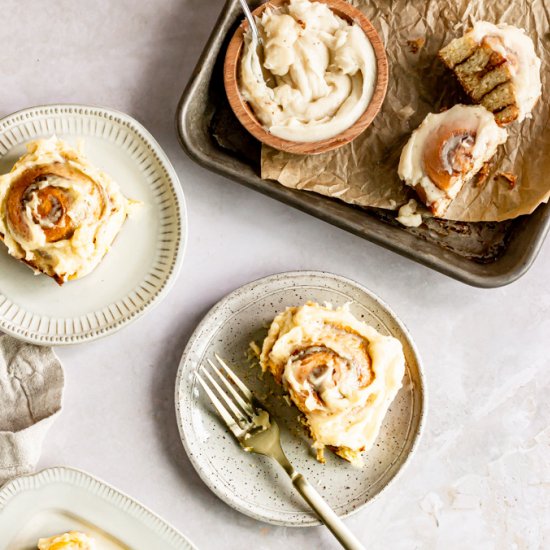 Tahini Orange Cinnamon Rolls