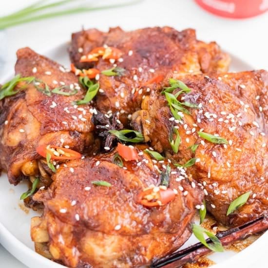 Braised Coca Cola Chicken Thighs