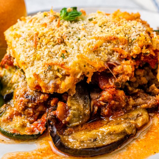 Eggplant Zucchini Lasagna