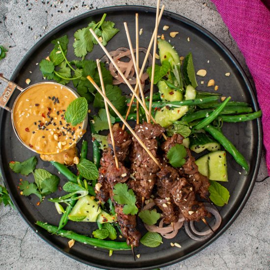 Beef Satay Skewers