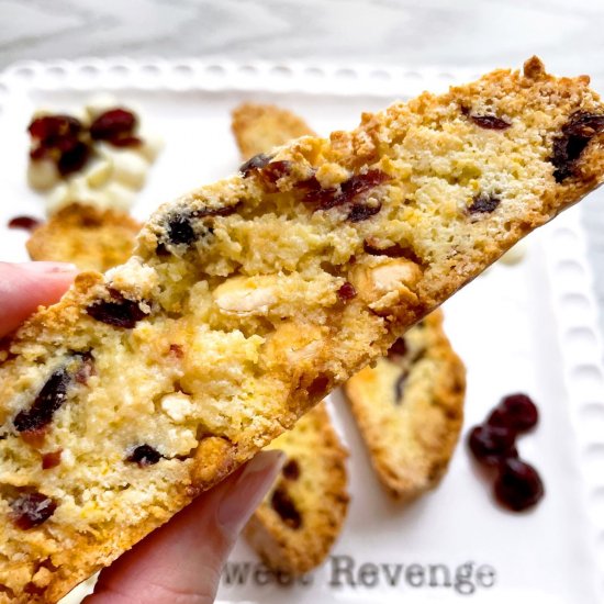 Orange Cranberry Chocolate Biscotti