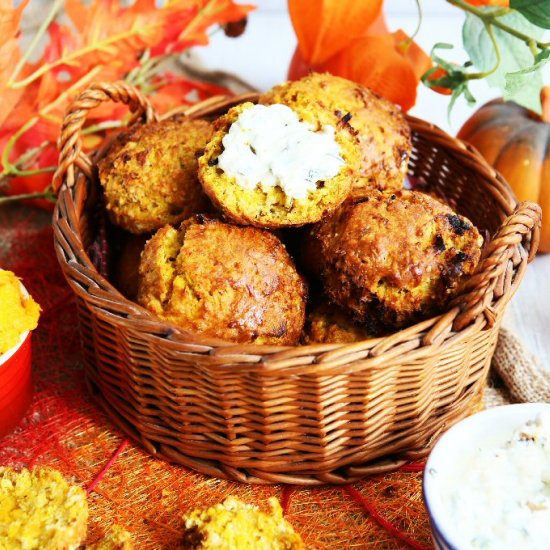 Pumpkin and Fried Onion Scones