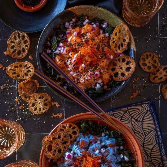 Halloween Poke Bowls