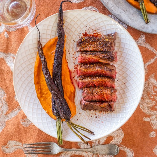 Skirt Steak with Ajika Seasoning