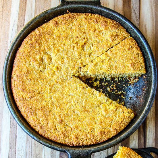 Gluten Free Cornbread (No Flour)