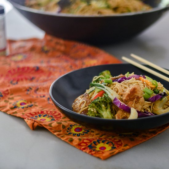 Healthy Chicken Udon Noodles