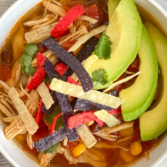 Slow Cooker Tortilla Soup